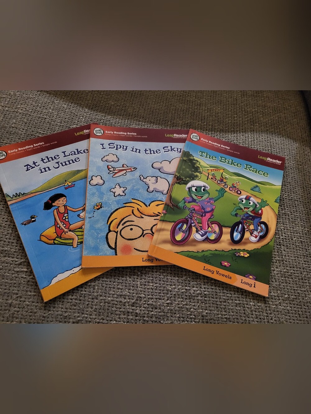 LeapReader Early Reading Series Kids Book Set - Orange & Blue Covers